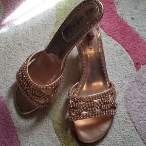 Rose gold heels